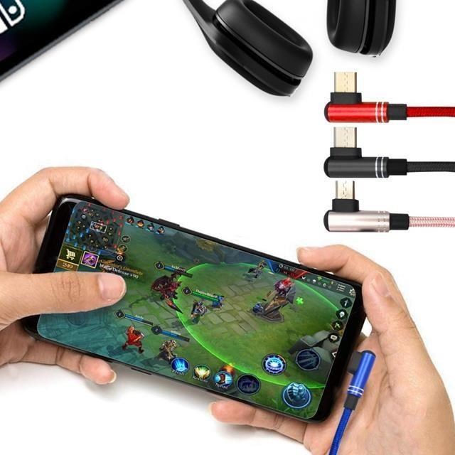 Xmart for SONY PS4 無線遊戲手把/遙控手把 專用90度電競USB充電線1.2米-3入