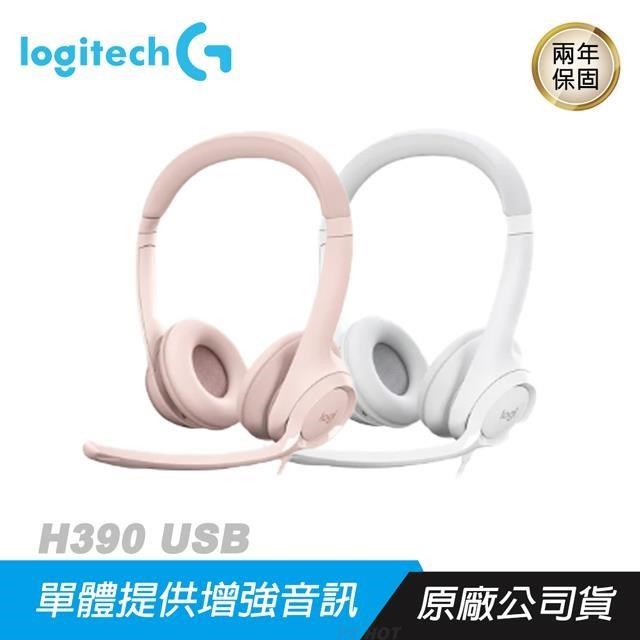 Logitech H390 USB 有線耳機麥克風 數位立體聲/隔噪麥克風/線控裝置