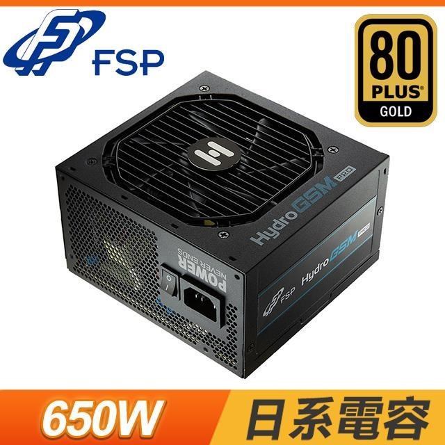 FSP 全漢 Hydro GSM PRO 650W 金牌 半模組 電源供應器 (10年保)