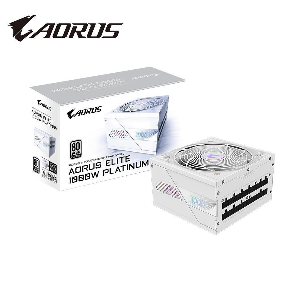 GIGABYTE 技嘉 GP-AE1000PM PG5 ICE 白金牌 電源供應器 (白色)