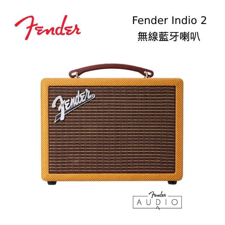 Fender Indio 2 無線藍牙喇叭 黃色斜紋 公司貨