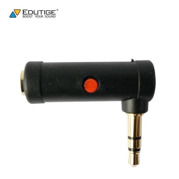 韓國製造EDUTIGE L型音源轉接器ETG-002(TRS母3.5mm轉3.5mm公TRS)音訊轉接頭