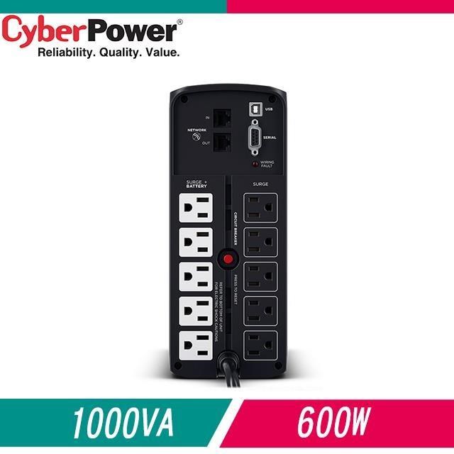 CyberPower CP1000PFCLCDA 1000VA 正弦波在線互動式不斷電系統