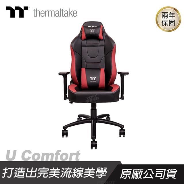 Thermaltake 曜越 U Comfort 專業電競椅/人體工學設計/4級氣壓棒/2D扶手