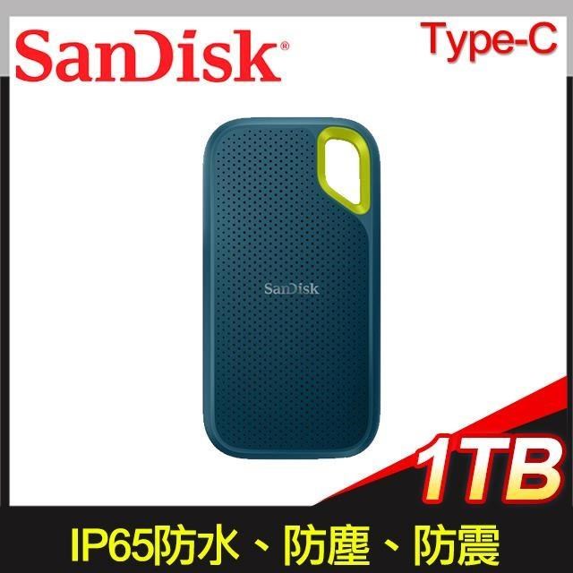SanDisk E61 1TB Extreme Portable SSD Type-C 外接SSD固態硬碟《夜幕綠》