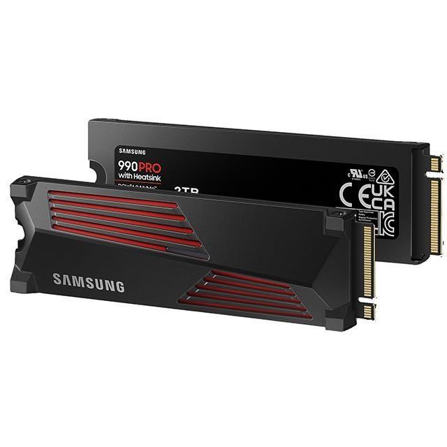 SAMSUNG 990 PRO 2TB MZ-V9P2T0CW M.2 PCIe 4.0 NVMe SSD 含散熱片