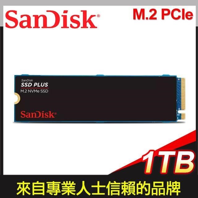SanDisk SSD PLUS 1TB M.2 NVMe PCIe Gen3x4 SSD