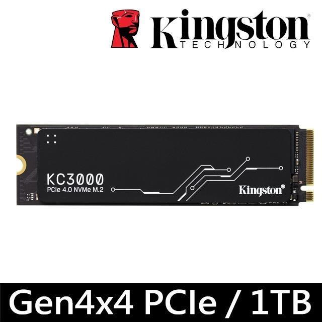 金士頓 Kingston KC3000 1TB PCIe 4.0 NVMe M.2 SSD (SKC3000S/1024G)