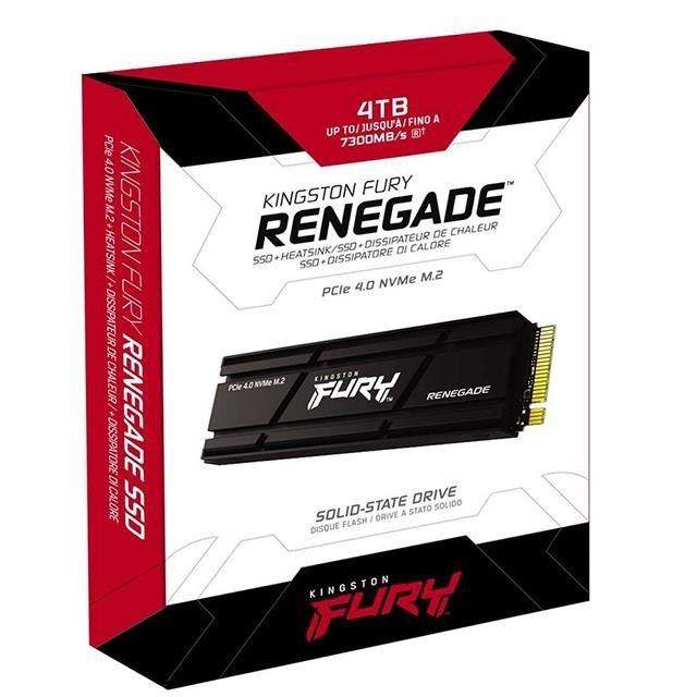 Kingston FURY Renegade 4TB M.2 PCIE 4.0 SSD (搭散熱器) 固態硬碟