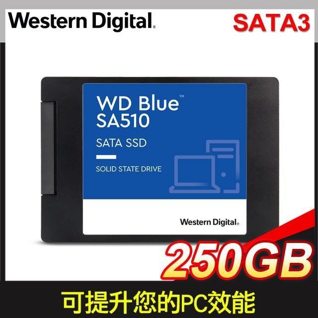 WD 威騰 藍標 SA510 250GB 2.5吋SATA SSD固態硬碟
