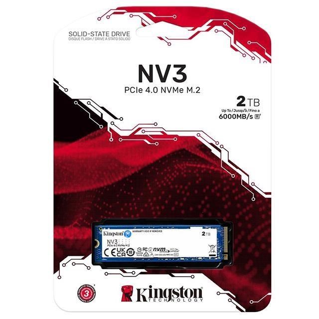 Kingston 金士頓 2TB NV3 M.2 2280 Nvme PCIE 4 SSD SNV3S/2000G