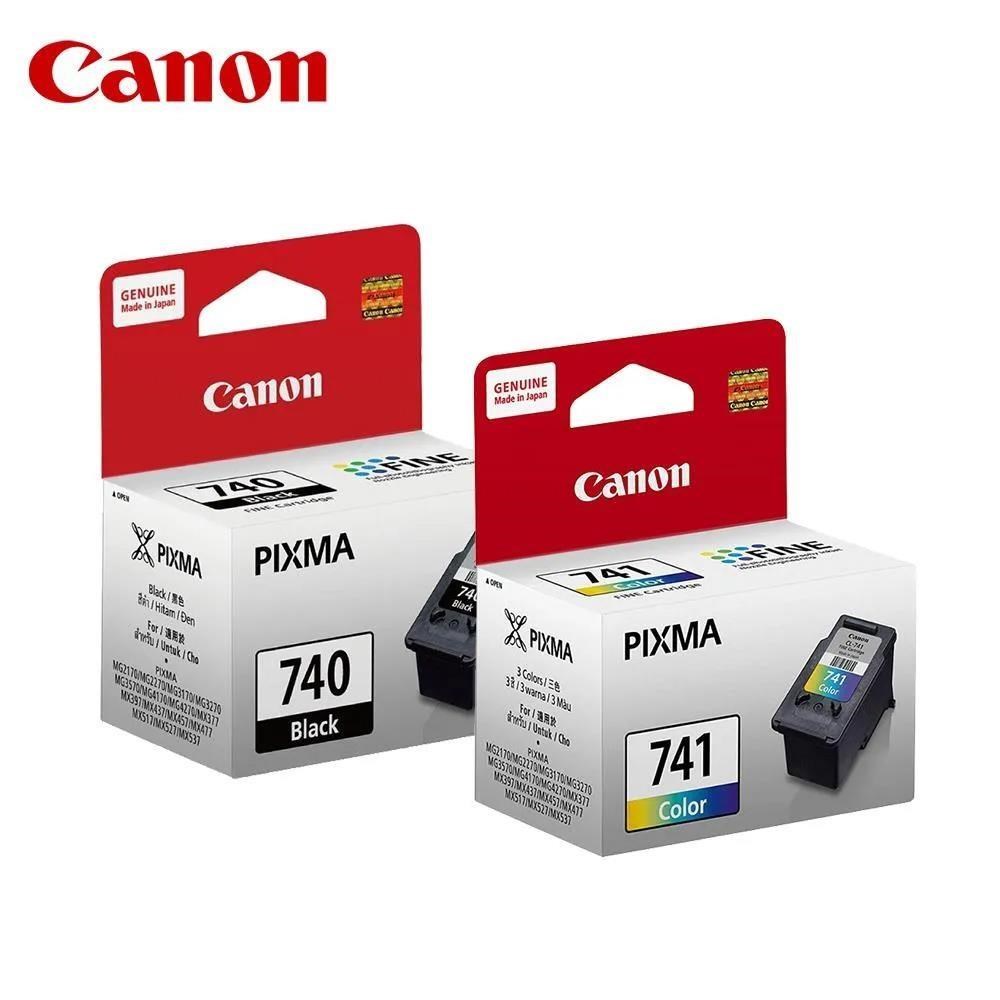 【CANON】PG-740 CL-741 一黑一彩 原廠墨水匣 適 MG3670 MG2170