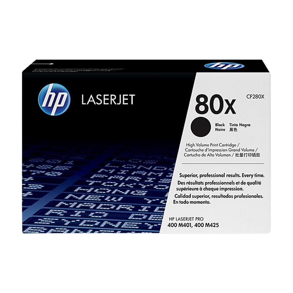 HP 80X 高容量黑色原廠碳粉匣 CF280X 適用 M401n/M401dn/M425dn/M425dw