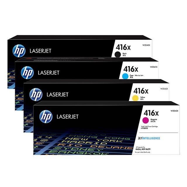 HP 四色一組 416X 高印量原廠碳粉匣 W2040X W2041X W2042X W2043X適用 M454