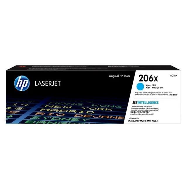 HP 206X 高印量青色原廠碳粉匣 W2111X 適用 M255dw/M283fdw/MFP M282nw