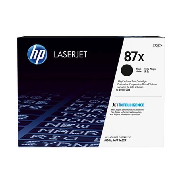 HP 87X 高印量黑色原廠碳粉匣 CF287X 適用 LaserJet M506/M527/M501dn