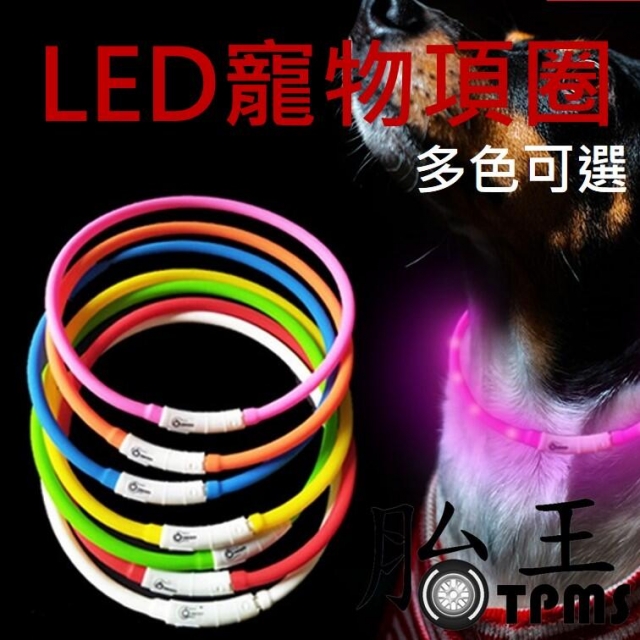 【LED發光寵物項圈(兩入裝)】LED 寵物安全圈