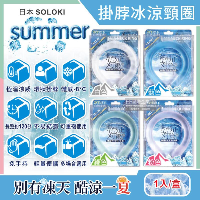 日本SOLOKI-體感降溫約8度保冷掛脖冰涼頸圈1入/盒