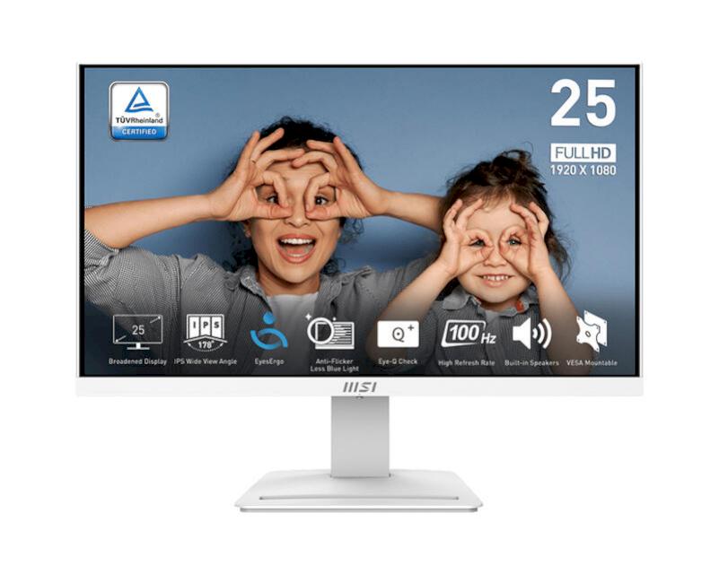 MSI 微星 Pro MP253W 25吋 螢幕 白色 IPS 顯示器 100hz 電腦螢幕