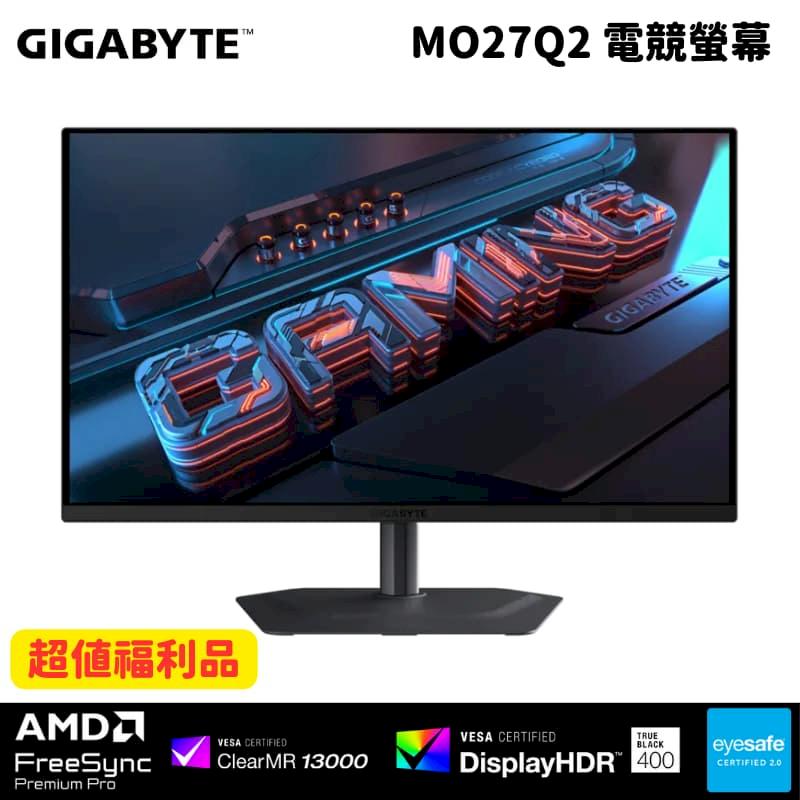 GIGABYTE 技嘉 【超值福利品】Gigabyte 技嘉 MO27Q2 27型 電競螢幕顯示器 (240Hz/0.03ms/OLED )