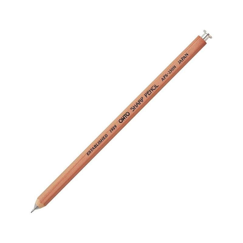 【OHTO】日本0.5mm天然木質六角自動鉛筆