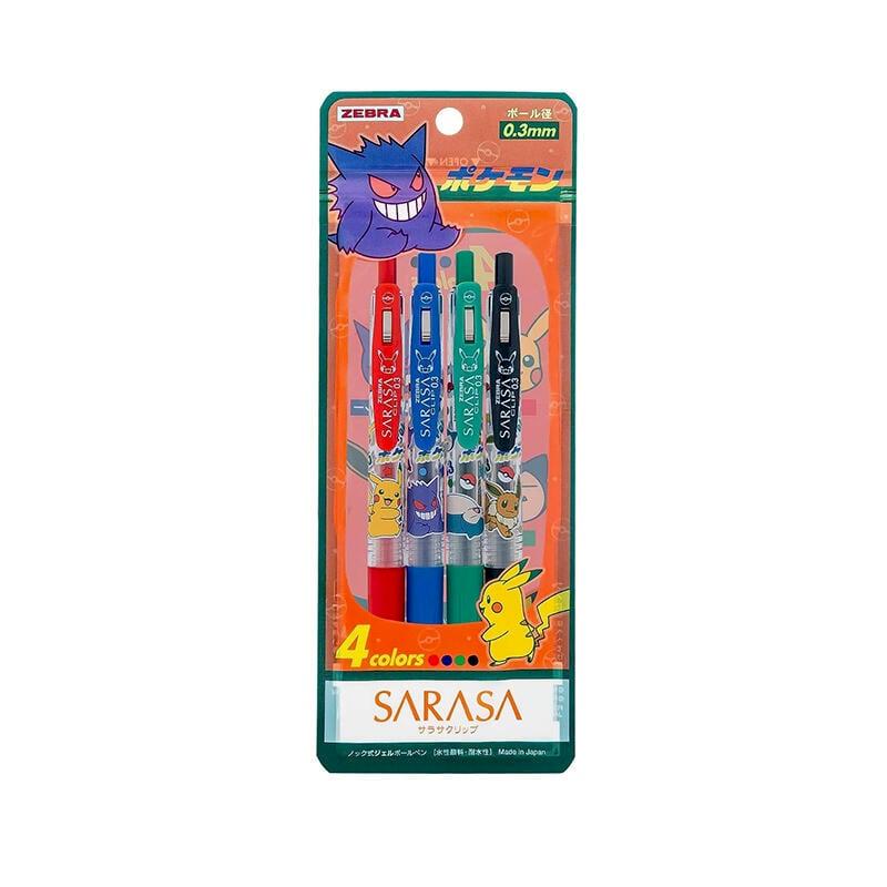 【日本ZEBRA】SARASA&寶可夢0.3mm水性鋼珠筆組