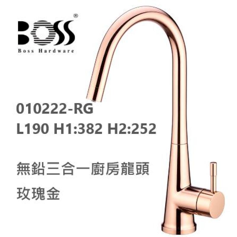 BOSS 無鉛廚房龍頭 010222 立式 檯面 鉻色