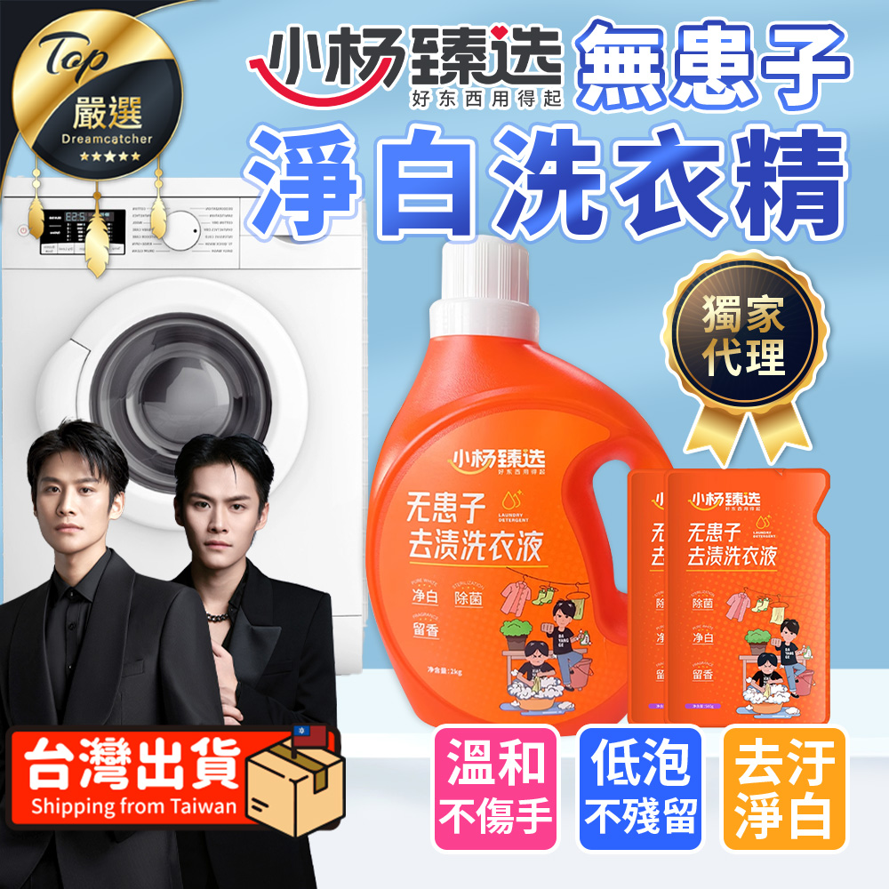 【小楊臻選】無患子去漬洗衣精 1瓶+2包 洗衣液 TNCDA7