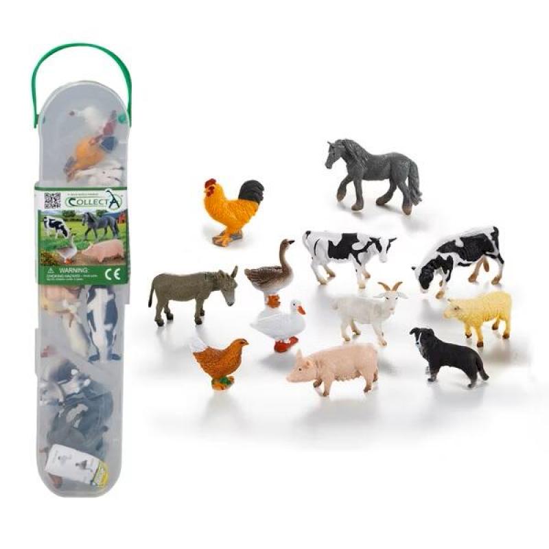 小牛津【永曄】collectA 迷你農場動物組(盒裝-12入)~英國高擬真模型-R1110