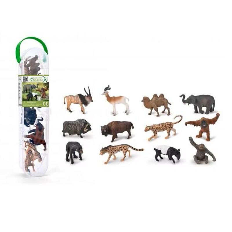 小牛津【永曄】collectA 迷你野生動物組-2(盒裝-12入)~英國高擬真模型-R1212