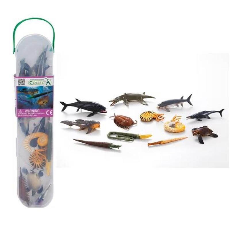 小牛津【永曄】collectA 迷你史前海洋動物組(盒裝-12入)~英國高擬真模型-R1104