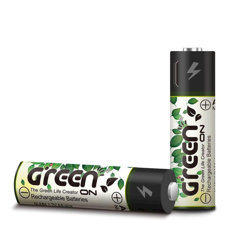 【GREENON】USB 環保充電電池 (3號/2入) 持久耐用