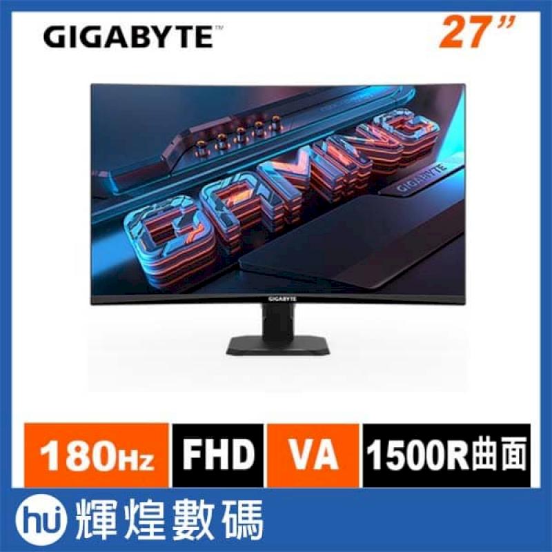 GIGABYTE 技嘉 GS27FC 27型 180Hz FHD 曲面電競螢幕 黑