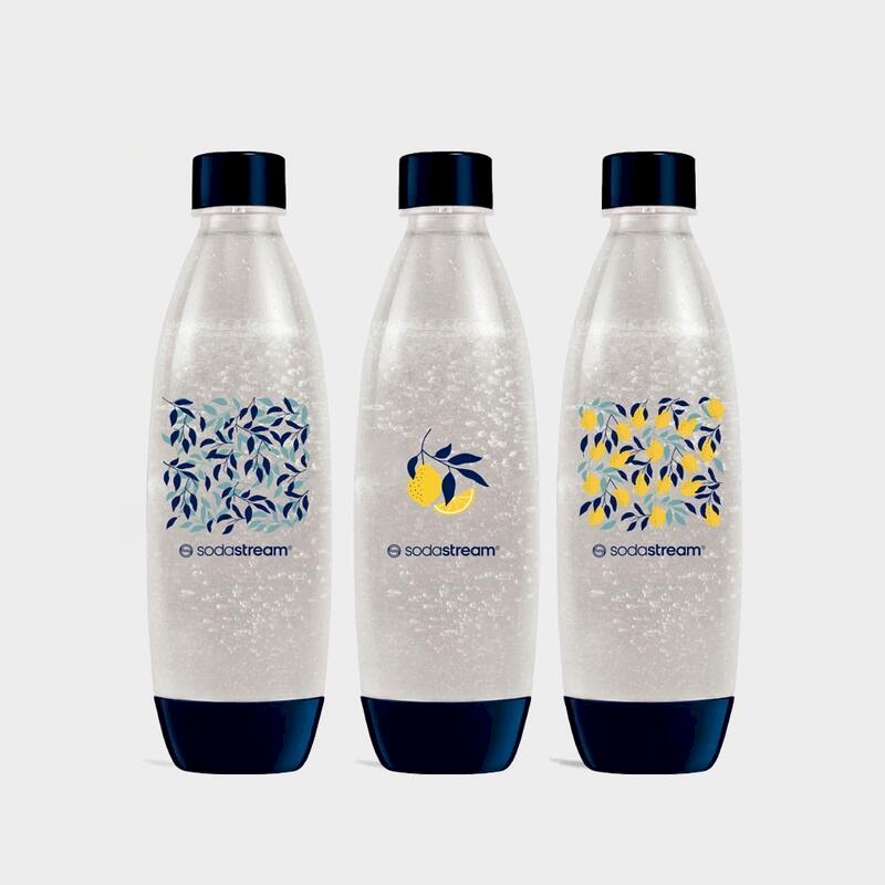 Sodastream 水滴型專用水瓶1L 3入(清新檸檬)