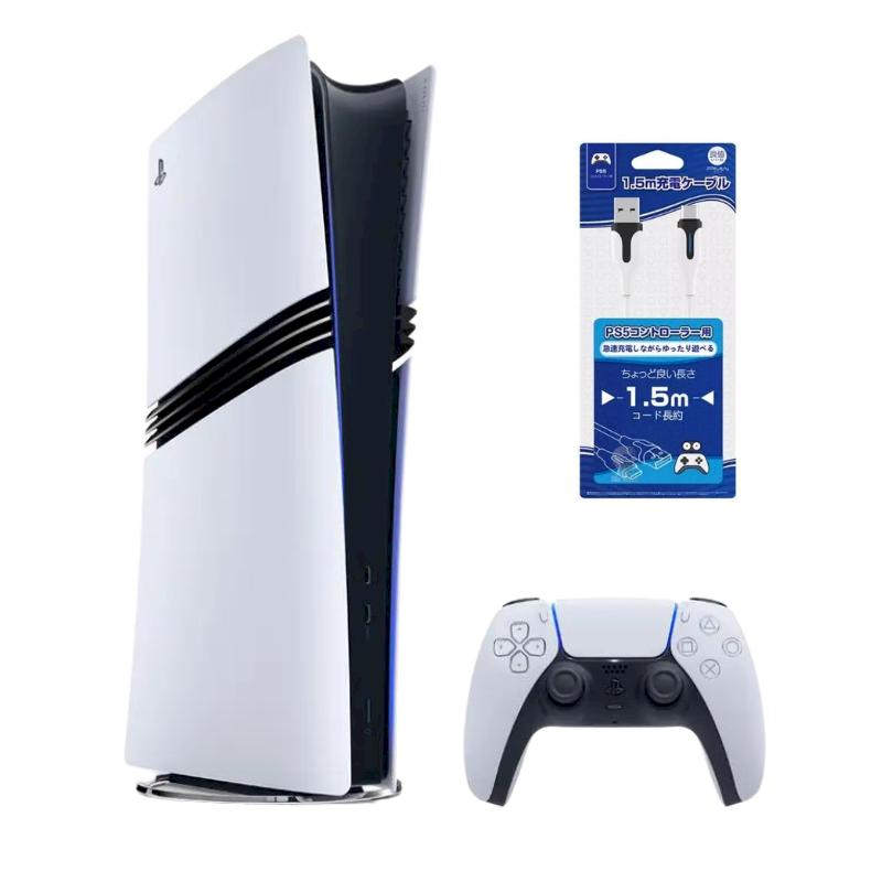 SONY 索尼 PlayStation 5 PS5 PRO 主機 加充電線組