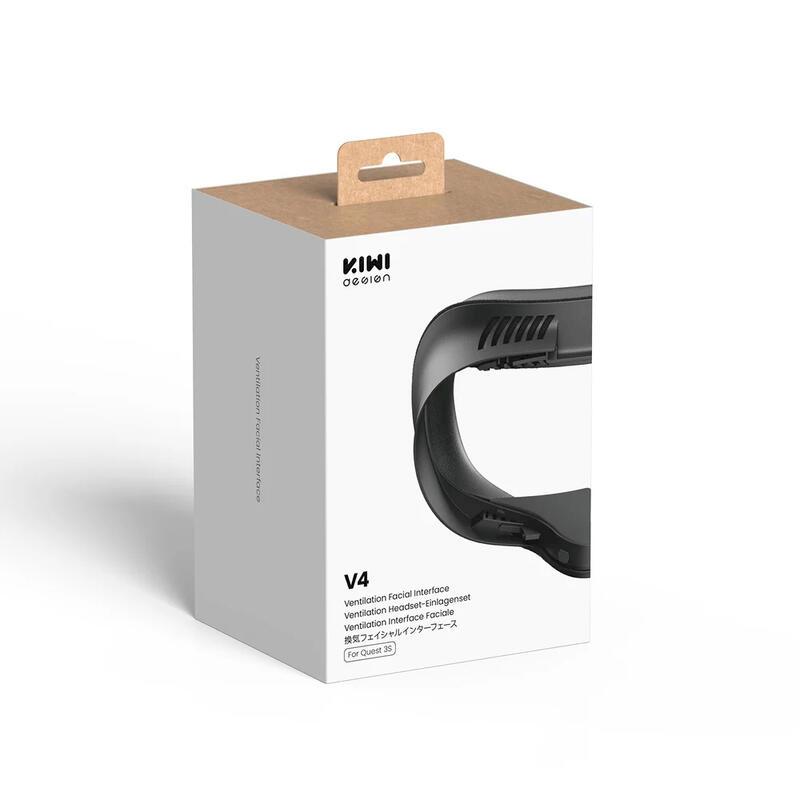 新品現貨 KIWI Design V4面罩 相容於 Quest 3S 通風防霧 柔軟舒適 防過敏 PU皮革