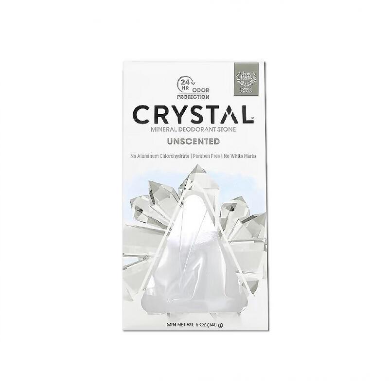(2盒)美國CRYSTAL-長效淨味礦物鹽身體除臭石140g/盒-無香款