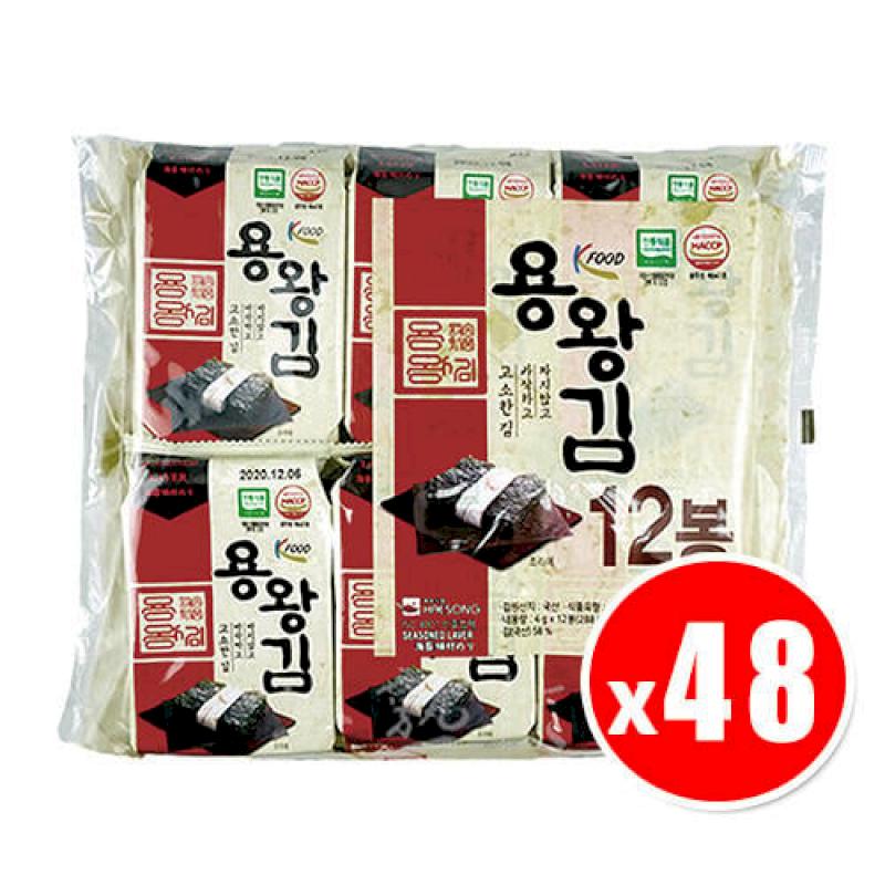 韓國 金版龍王海苔 48gx12入/袋，4袋共48包