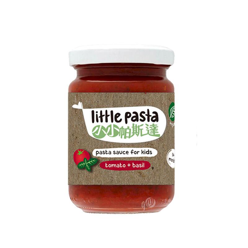 【英國 little pasta】小小帕斯達 義大利麵醬 番茄羅勒醬