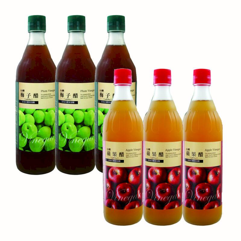 【台糖】梅子醋水果醋600ml(6瓶/組)