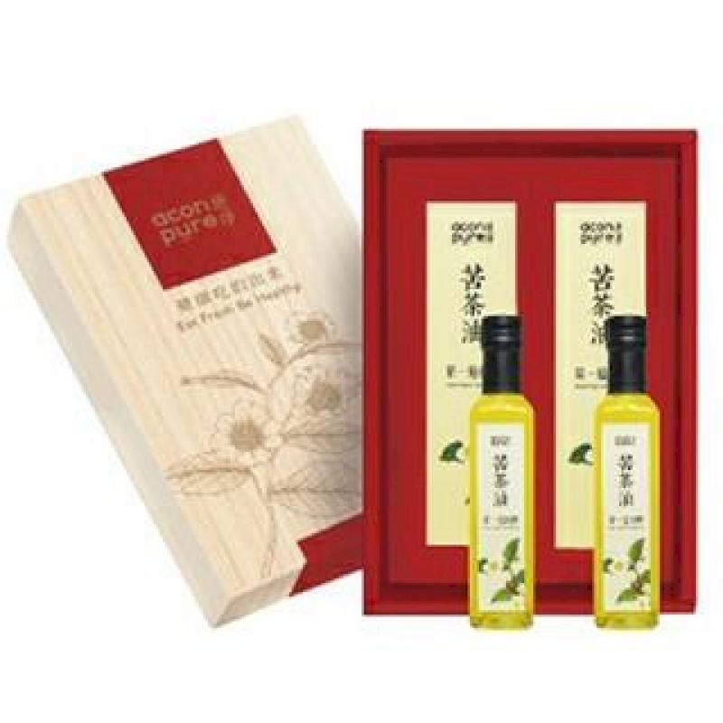 連淨苦茶油禮盒組(250ml+250ml) 附提袋