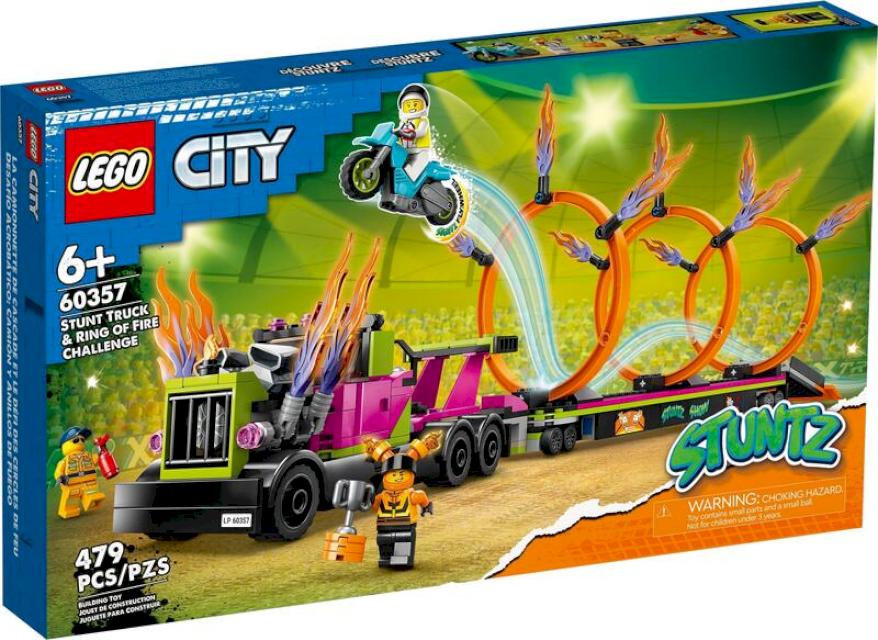 LEGO 60357 City-特技卡車和火圈挑戰組