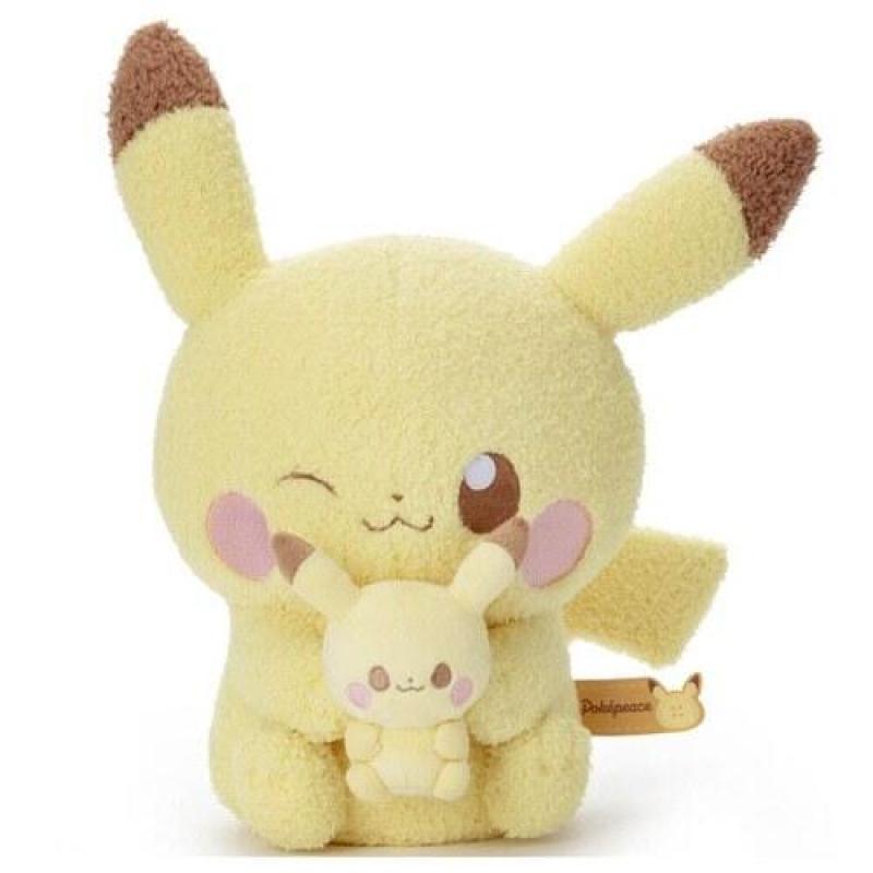 TAKARA TOMY 精靈寶可夢 PokePeace 親子皮卡丘 布偶大娃娃 T-ARTS TTA
