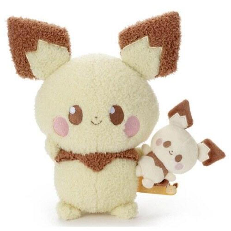 TAKARA TOMY 精靈寶可夢 PokePeace 親子皮丘 布偶大娃娃 T-ARTS TTA
