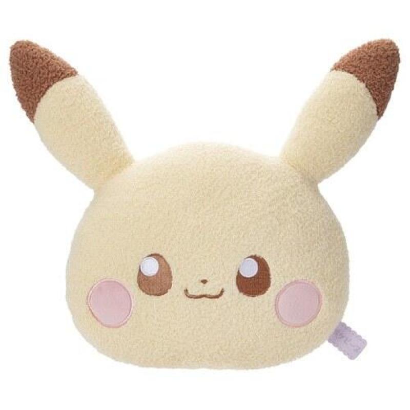 TAKARA TOMY 精靈寶可夢 PokePeace 皮卡丘臉部抱枕 絨毛玩偶T-ARTS TTA
