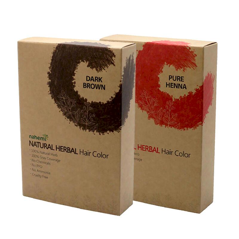 【Nahemi 娜禾蜜】草本增色護髮粉-咖啡黑100g+楓糖紅100g