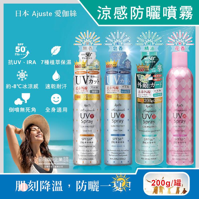 (3罐)日本愛伽絲-SPF50+/PA++++涼感防曬噴霧200g/罐