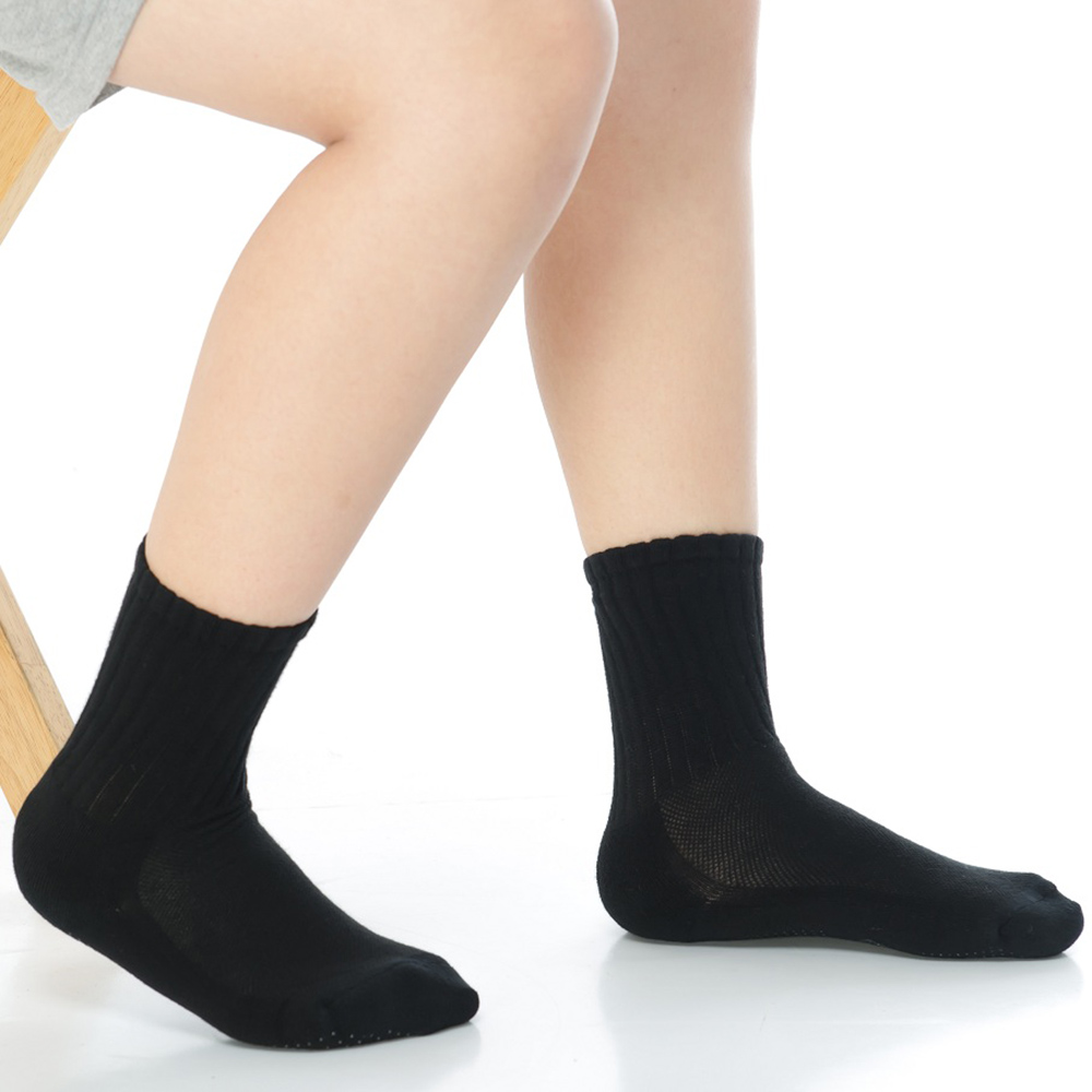 【KEROPPA】3~6歲學童專用毛巾底止滑短襪x3雙共5色C93001