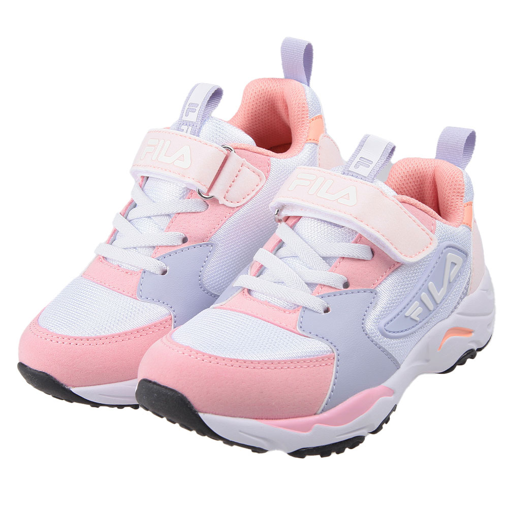 《布布童鞋》FILA康特杯復古風粉色兒童機能運動鞋(19~24公分) [ P3Y03XG