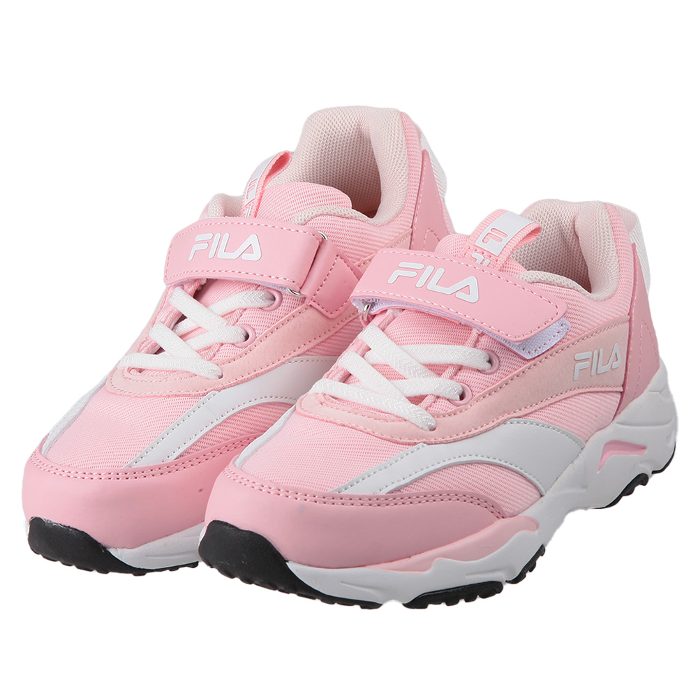 《布布童鞋》FILA康特杯粉色都會流行兒童機能運動鞋(19~24公分) [ P3U04XG